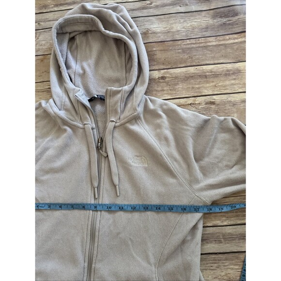 The North Face Polartec Womens Medium Full Zip Hoodie light gray - Picture 5 of 8